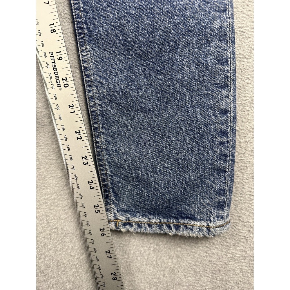 AGOLDE Nico Jeans Womens 24 Blue Medium Wash High Rise Skinny Button Fly NWT - Picture 9 of 13